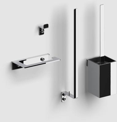 Clou Fold toilet accessoireset rvs geborsteld CL/09.04099.41.01 Clou Fold toilet accessoireset rvs geborsteld CL/09.04099.41.01