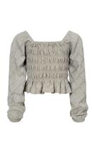 10Sixteen Smock Top Laurel - thumbnail