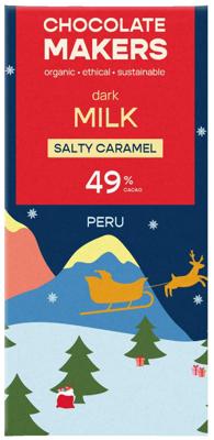 Kerstreep salty caramel bio 80 Gram