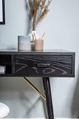 Nohr Bureau 'Frisco' 110 x 60cm, kleur Zwart Nohr Bureau 'Frisco' 110 x 60cm, kleur Zwart