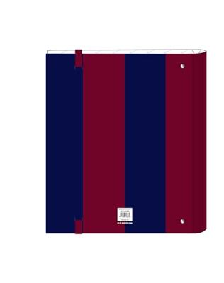 Ringmap F.C. Barcelona 24/25 Kastanjebruin Marineblauw 27 x 32 x 3.5 cm