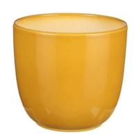 Tusca pot rond oker h16xd17cm Mica Decorations - Mica decorations - thumbnail