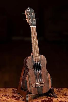 Ortega Ebony Series RUEB-SO sopraan ukelele met gigbag