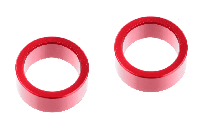 Team Corally - HDA Suspension Arm Insert - Inner - Aluminum - Red - 2 pcs (C-00180-531) - thumbnail