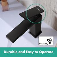 Hansgrohe Tecturis E ééngreeps wastafelkraan 110 zonder waste, mat zwart - thumbnail