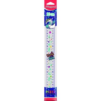 Liniaal Maped Pixel Party Twist 'n Flex 30cm transparant Liniaal Maped Pixel Party Twist 'n Flex 30cm transparant