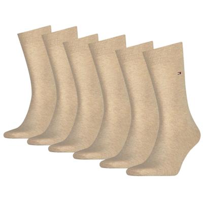 Tommy Hilfiger Sokken Classic Heren 6-pack Light Beige Melange-43/46