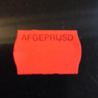 Etiket 2516 fl.rood perm AFGEPRIJSD - thumbnail