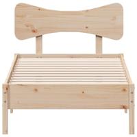 Bedframe zonder matras massief grenenhout 75x190 cm - thumbnail