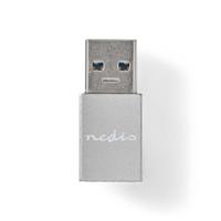 Nedis CCGB60925GY Usb-a Adapter Usb 3.2 Gen 1 Usb-a Male Usb-c™ Female 5 Gbps Rond Vernikkeld Zwart Doos - thumbnail