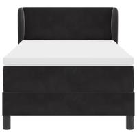 Boxspringbed met matras fluweel zwart 100x200 cm - thumbnail