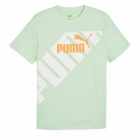 Heren-T-Shirt met Korte Mouwen Puma POWER Graphic Cyaan - Maat: M - thumbnail