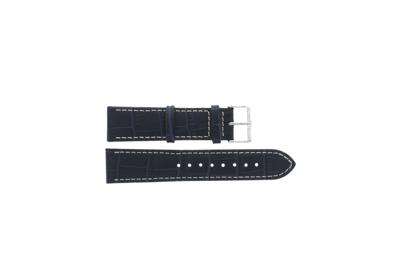 Horlogeband Universeel 808.05.20 Leder Blauw 20mm