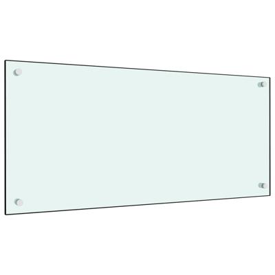 VidaXL Spatscherm keuken 90x40 cm gehard glas wit