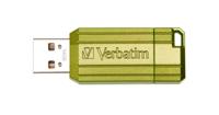 Verbatim USB DRIVE 2.0 PINSTRIPE USB-stick 64 GB Eucalyptus, Groen 49964 USB-A 2.0 - thumbnail