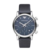 Horlogeband Armani AR1736 Leder Blauw 20mm - thumbnail