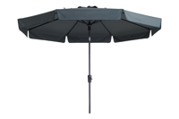 Madison parasol flores luxe rond 300 cm grijs - thumbnail