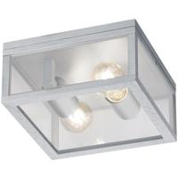 LED Tuinlamp Plafond - Mat Grijs Aluminium - 2x E27 Fitting - thumbnail