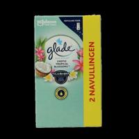 Glade Touch & fresh navul duo exotic tropical blossoms 2 Stuks - thumbnail