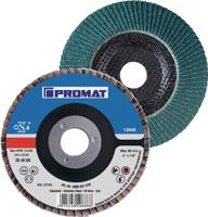 Promat/Tecwerk Lamellenslijpschijf | d. 115 mm korreling 120 conisch | RVS zirkoniumkorund - 4000841509 - thumbnail