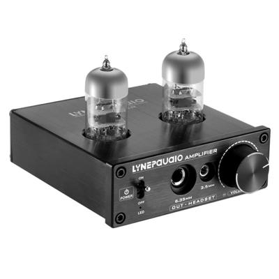 LINEPAUDIO A962 HiFi 6J9 vacuüm buis Power hoofdtelefoon versterker USB ASIO Sound Card(Black)