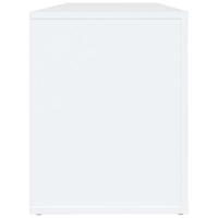 Schoenenkast 100x35x45 cm bewerkt hout wit - thumbnail