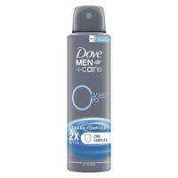 Dove Deodorant spray men+ care clean comfort 0% 150 Milliliter - thumbnail