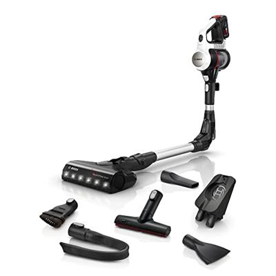 Bosch BSS711W steelstofzuiger & elektrische bezem Batterij/Accu Droog Zakloos 0,3 l Zwart, Zilver, Wit