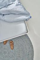Auping Organic Satijnkatoen Hoeslaken light grey - thumbnail