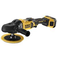 DeWALT DCM849P2 Accu haakse polijstmachine 125-180mm 18V XR 5.0Ah in Transporttas - thumbnail