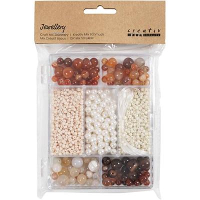 Creativ Company Http://www.cchobby.nl/creatieve-box-sieraden-agaten-afm-2-6-10-mm-gatgrootte-0-8-1-8-mm-ca-1480-stuk-diverse-kleuren-1-doos