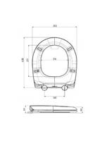 Toiletbril Prhie volga Wit - thumbnail