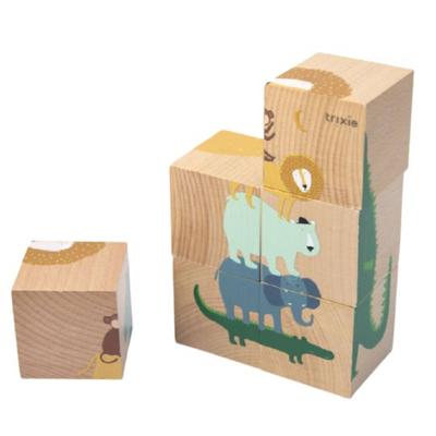 Trixie houten blokpuzzel dieren Trixie houten blokpuzzel dieren