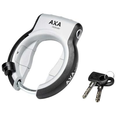 Axa defender - hoogwaardig frameslot (160mm) - fiets - art 12 - zilver/zwart
