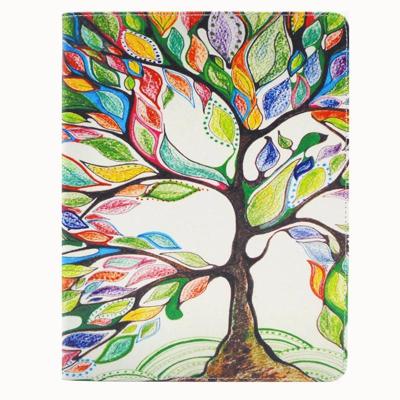 Boom patroon horizontale Flip lederen draagtas met houder & Card Slots & portefeuille van de kleur voor de iPad 4 / 3 / 2 Boom patroon horizontale Flip lederen draagtas met houder & Card Slots & portefeuille van de kleur voor de iPad 4 / 3 / 2