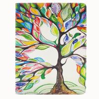 Boom patroon horizontale Flip lederen draagtas met houder & Card Slots & portefeuille van de kleur voor de iPad 4 / 3 / 2 - thumbnail