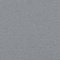 2-delige Loungeset met kussens stof lichtgrijs - thumbnail