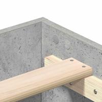 Bedframe zonder matras 135x190 cm spaanplaat betongrijs - thumbnail