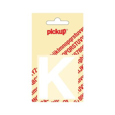 Deco letter k helvetica wit 60 mm Pickup - Pickup