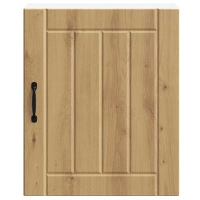 Keukenbovenkast Lucca bewerkt hout artisanaal eikenkleur