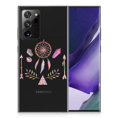 Samsung Galaxy Note20 Ultra Telefoonhoesje met Naam Boho Dreamcatcher Samsung Galaxy Note20 Ultra Telefoonhoesje met Naam Boho Dreamcatcher