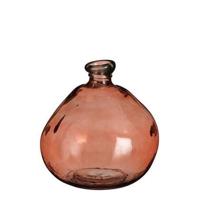 Mica Decorations Vaas Pinto - 33x33x33 cm - Glas - Bruin - thumbnail