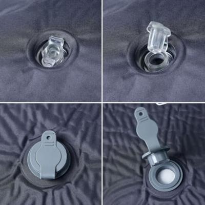 VidaXL Kampeermatras met kussen zelfopblazend 1-persoons grijs VidaXL Kampeermatras met kussen zelfopblazend 1-persoons grijs