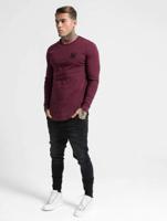 Sik Silk / Longsleeve Gym in rood - thumbnail