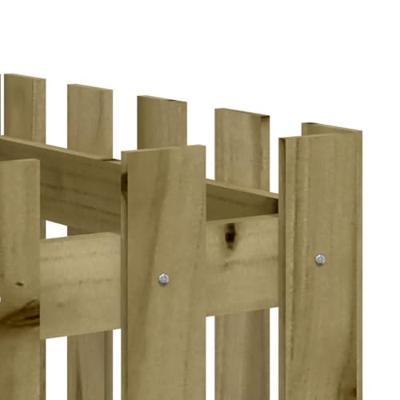 VidaXL Plantenbak verhoogd hekontwerp 200x50x70 cm geïmpregneerd hout