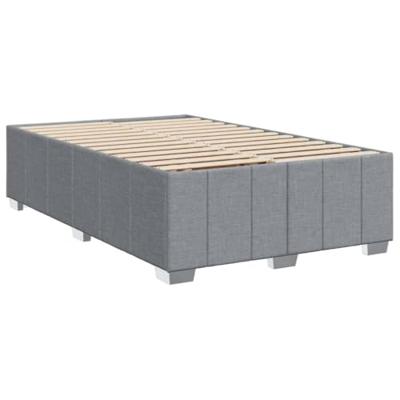 Boxspring met matras stof lichtgrijs 120x190 cm
