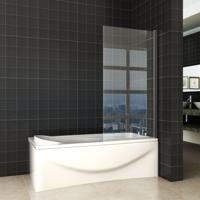 Draaibare Badwand Wiesbaden Orbit 80x150 cm 6mm NANO Coating Mat Zwart - thumbnail