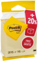 Post-it Notes kubus ft 76 x 76 mm, geel, blok van 450 vel, op blister - thumbnail