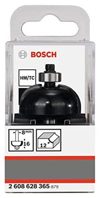 Bosch Accessoires Halfrondprofielfrezen 8 mm, R1 12 mm, D 36,7 mm, L 16 mm, G 58 mm 1st - 2608628365 - thumbnail