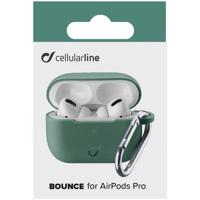 Cellularline Bounce Soft Touch Silicone AirPod case met haak voor Apple AirPods Pro - thumbnail